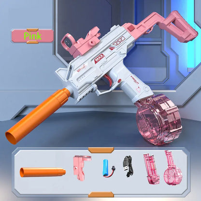 New Uzi Water Gun Electric Pistol Shooting Game Toys Cannon Summer Outdoor Waters Fights Beach Children'S Toy Boys Gifts